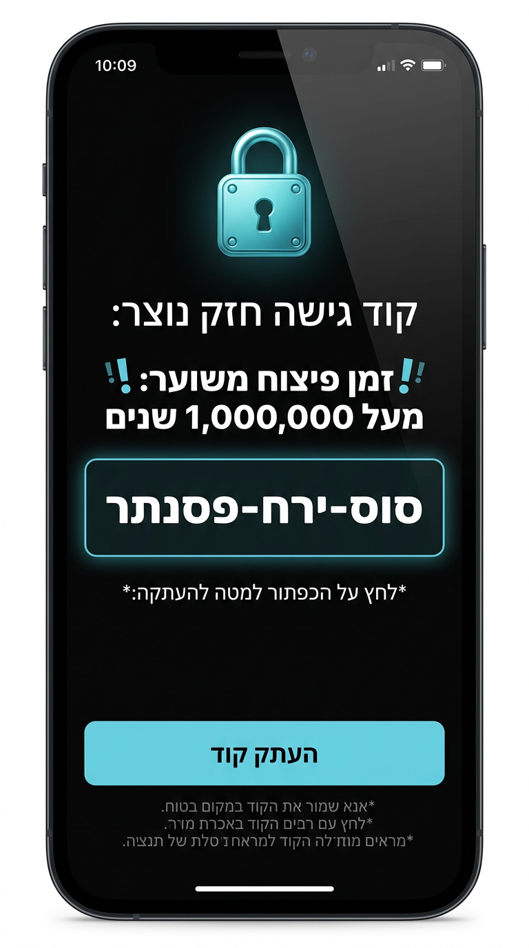 סיסמה חזקה - שלוש מילים אקראיות