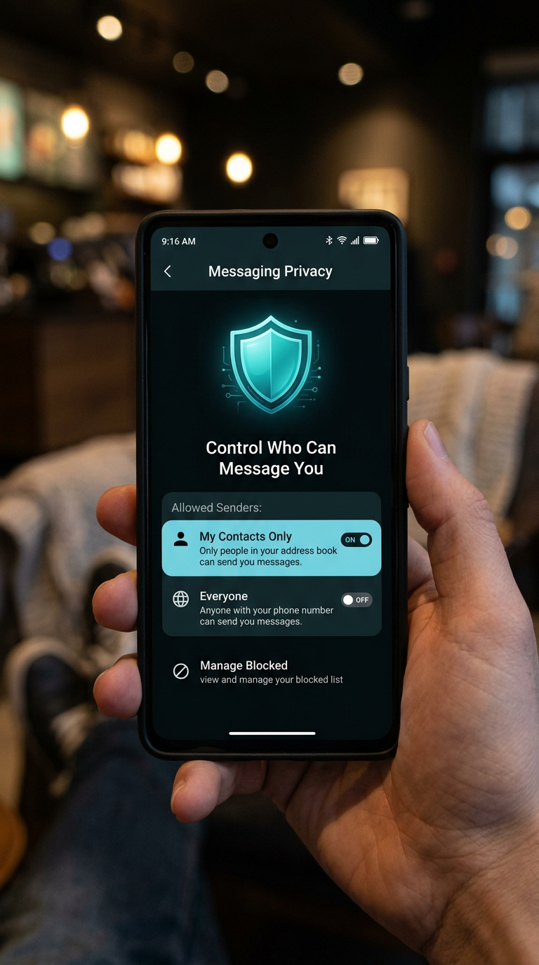 Second: limit who can message your child or send friend requests.