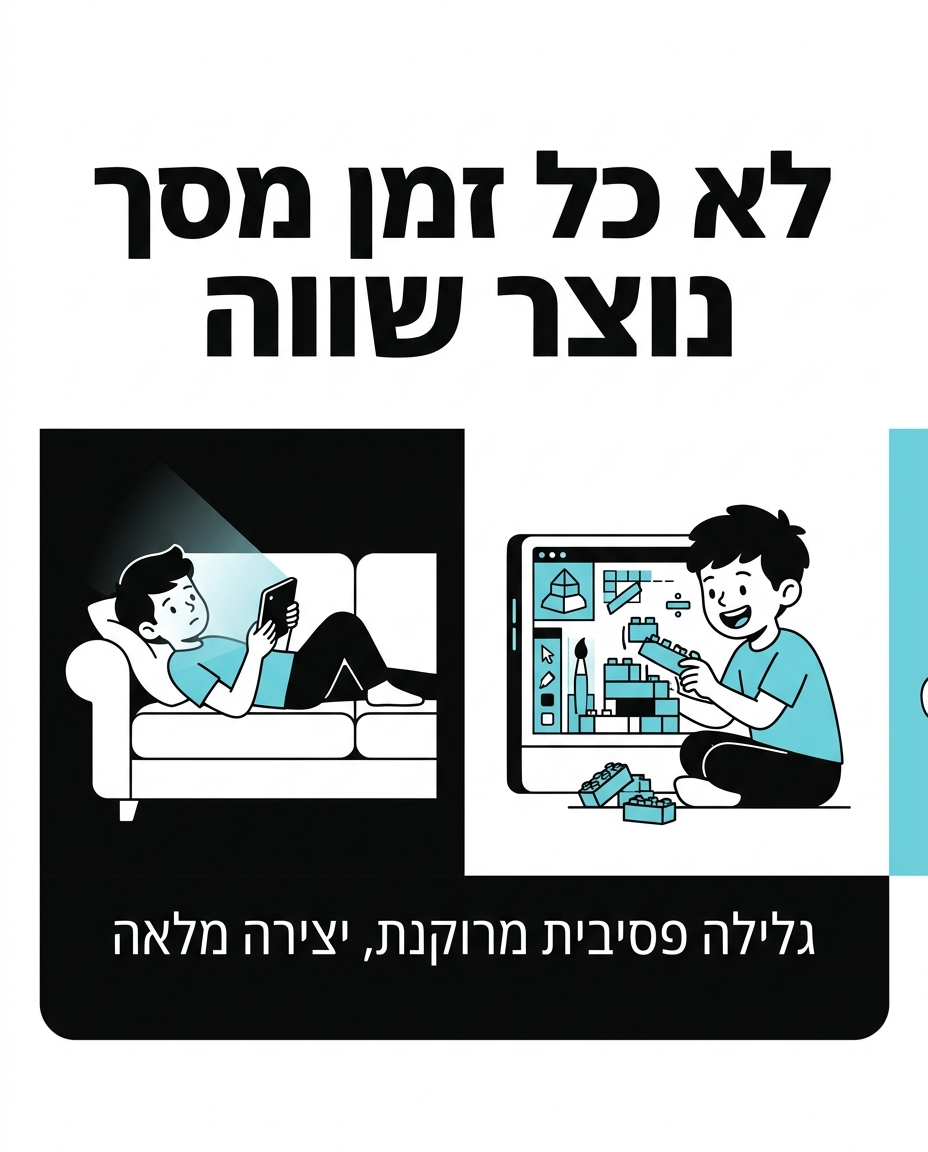 Screen time: from wasting to creating